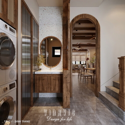 Nội thất biệt thự 2 tầng hiện đại 9x14m (CĐT Mrs Hà - Hà Nội) NT2357