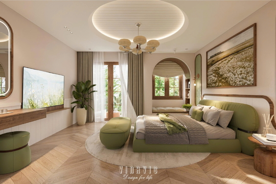 Thiết kế nội thất nhà phố đẹp 4 tầng 5x20m (CĐT Mrs Huyền - Ecopark) NT2358