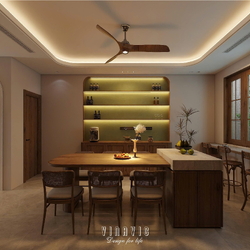 Thiết kế nội thất nhà phố đẹp 4 tầng 5x20m (CĐT Mrs Huyền - Ecopark) NT2358