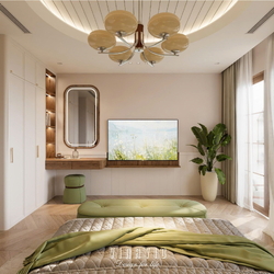 Thiết kế nội thất nhà phố đẹp 4 tầng 5x20m (CĐT Mrs Huyền - Ecopark) NT2358