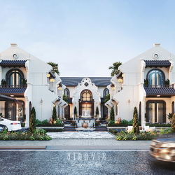 Biệt thự Nghỉ Dưỡng Indochine Phong Cách Đông Dương Hoài Cổ 22x23m BT2428