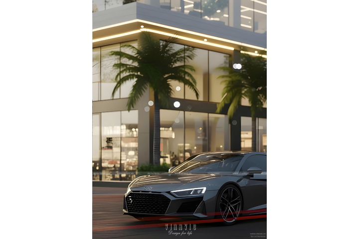 Mẫu thiết kế nhà nghỉ 7 tầng kinh doanh hiện đại 9x17m(153m2) BT2429