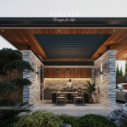 Mẫu biệt thự mái nhật hiện đại 2 tầng 5 phòng ngủ 13x15m BT2432