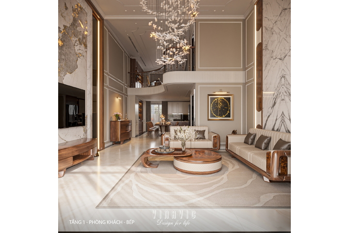 Thiết kế nội thất nhà phố 4 tầng hiện đại có tầng lửng 6x12m NT2359