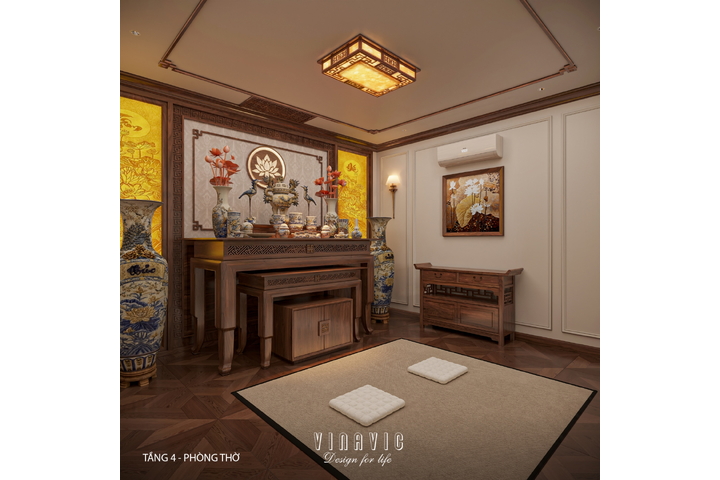 Thiết kế nội thất nhà phố 4 tầng hiện đại có tầng lửng 6x12m NT2359