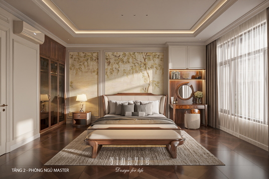 Thiết kế nội thất nhà phố 4 tầng hiện đại có tầng lửng 6x12m NT2359