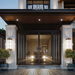 Mẫu thiết kế nhà biệt thự 3 tầng hiện đại 140m2 5 phòng ngủ BT2434