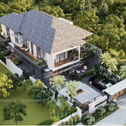 Thiết kế biệt thự 2 tầng mái nhật hiện đại 9x16m 4 phòng ngủ BT2437