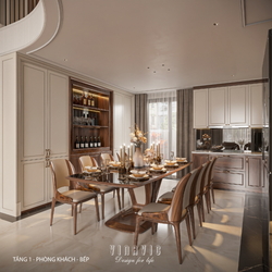 Thiết kế nội thất nhà phố 4 tầng hiện đại có tầng lửng 6x12m NT2359