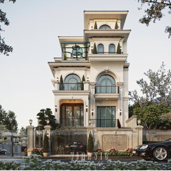 Biệt thự 5 tầng phong cách Neo-Classic Tân Cổ Điển 2 mặt tiền 10x20m BT2439