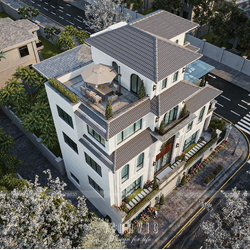 Biệt thự 5 tầng phong cách Neo-Classic Tân Cổ Điển 2 mặt tiền 10x20m BT2439