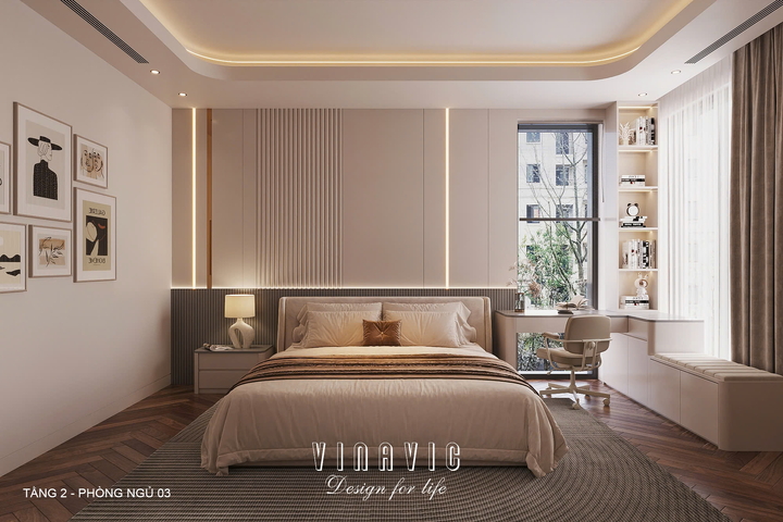 Nội thất biệt thự hiện đại 3 tầng 12x19m (CĐT Mr Nam - Lào Cai) NT2360