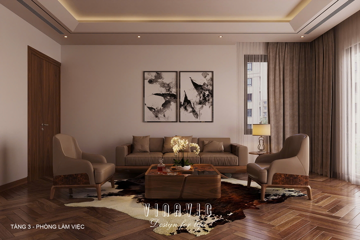 Nội thất biệt thự hiện đại 3 tầng 12x19m (CĐT Mr Nam - Lào Cai) NT2360