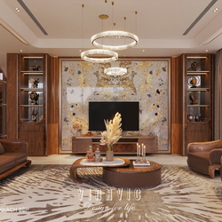 Nội thất biệt thự hiện đại 3 tầng 12x19m (CĐT Mr Nam - Lào Cai) NT2360