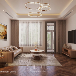 Nội thất biệt thự hiện đại 3 tầng 12x19m (CĐT Mr Nam - Lào Cai) NT2360