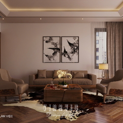 Nội thất biệt thự hiện đại 3 tầng 12x19m (CĐT Mr Nam - Lào Cai) NT2360