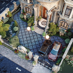 Thiết kế biệt thự Tân Cổ Điển Châu Âu 6 Tầng 1 hầm 300m2 BT2442