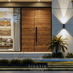 Mẫu biệt thự mái bằng 2 tầng hiện đại 3 phòng ngủ 11x14m BT2445