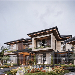 Thiết kế biệt thự nghỉ dưỡng tại gia sang trọng, đẳng cấp 25x60m BT2446