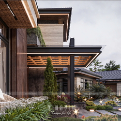 Thiết kế biệt thự nghỉ dưỡng tại gia sang trọng, đẳng cấp 25x60m BT2446