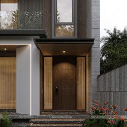 Biệt thự hiện đại 3 tầng mái bằng trên sườn đồi dốc 9x14m BT2447