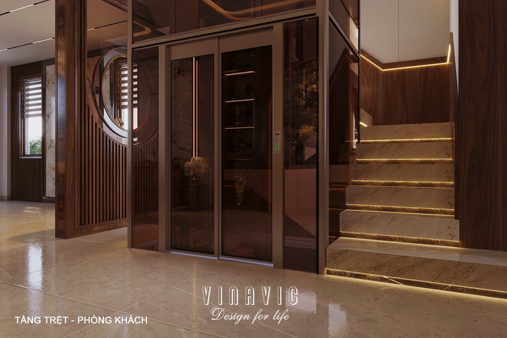 Nội thất biệt thự hiện đại 1 trệt 3 lầu 7x17m (CĐT Mr Minh - HCM) NT2361