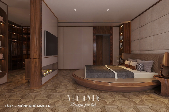 Nội thất biệt thự hiện đại 1 trệt 3 lầu 7x17m (CĐT Mr Minh - HCM) NT2361