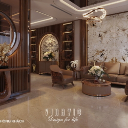 Nội thất biệt thự hiện đại 1 trệt 3 lầu 7x17m (CĐT Mr Minh - HCM) NT2361