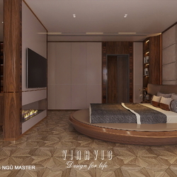 Nội thất biệt thự hiện đại 1 trệt 3 lầu 7x17m (CĐT Mr Minh - HCM) NT2361