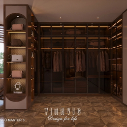 Nội thất biệt thự hiện đại 1 trệt 3 lầu 7x17m (CĐT Mr Minh - HCM) NT2361