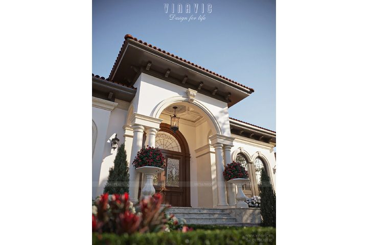 Mẫu biệt thự địa trung hải 1 tầng 3 phòng ngủ 228m2 (19x12m) BT2449