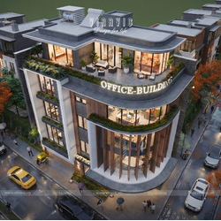 Mẫu nhà phố 5 tầng góc 2 mặt tiền vừa ở kinh doanh 8x15m NP2362