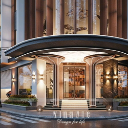 Mẫu nhà phố 5 tầng góc 2 mặt tiền vừa ở kinh doanh 8x15m NP2362