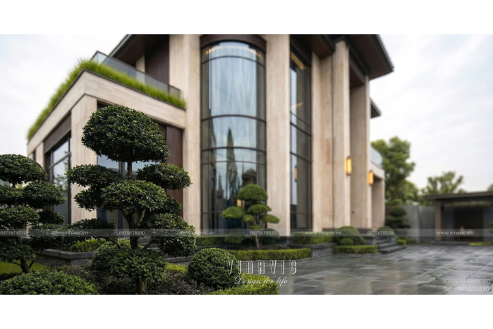 Biệt thự hiện đại phong cách Modern Luxury 2 tầng 19x12m BT2453