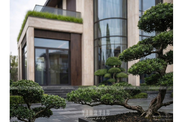 Biệt thự hiện đại phong cách Modern Luxury 2 tầng 19x12m BT2453