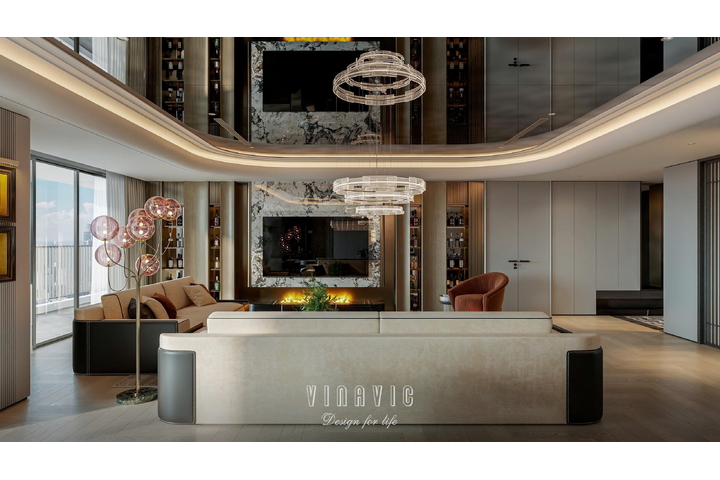 Mẫu thiết kế nội thất chung cư cao cấp chuẩn Luxury NT2362