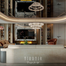 Mẫu thiết kế nội thất chung cư cao cấp chuẩn Luxury NT2362