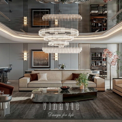 Mẫu thiết kế nội thất chung cư cao cấp chuẩn Luxury NT2362