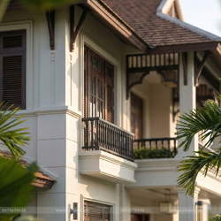 Mẫu nhà vườn phong cách Indochine Đông Dương 20x20m BT2455