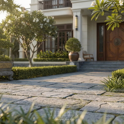 Mẫu nhà vườn phong cách Indochine Đông Dương 20x20m BT2455