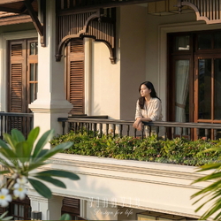 Mẫu nhà vườn phong cách Indochine Đông Dương 20x20m BT2455