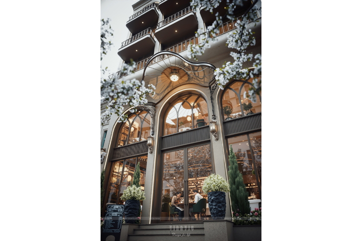 Thiết kế nhà hàng 6 tầng phong cách Neo-Classic sang trọng 10x25m BT2457