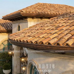 Mẫu Villa 1 tầng phong cách Địa Trung Hải 22m x 14m BT2456