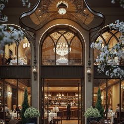 Thiết kế nhà hàng 6 tầng phong cách Neo-Classic sang trọng 10x25m BT2457