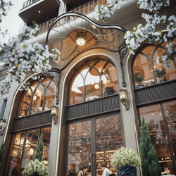 Thiết kế nhà hàng 6 tầng phong cách Neo-Classic sang trọng 10x25m BT2457