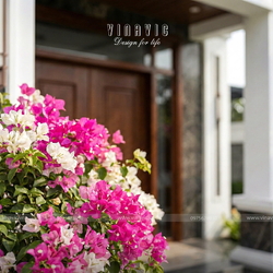 Thiết kế nhà mái nhật hiện đại 1 tầng 4 phòng ngủ 9x19m NP2364