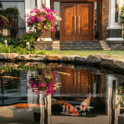 Thiết kế nhà mái nhật hiện đại 1 tầng 4 phòng ngủ 9x19m NP2364