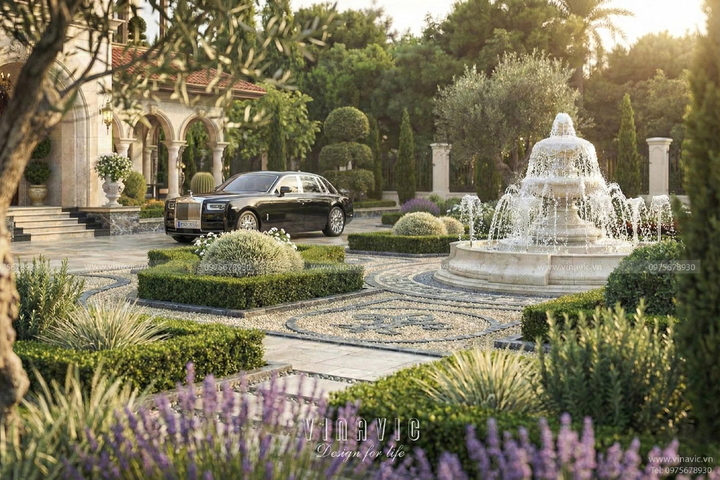 Mẫu thiết kế biệt thự Địa Trung Hải 2 tầng 1 trệt 20x18m BT2458