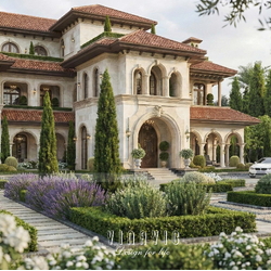 Mẫu thiết kế biệt thự Địa Trung Hải 2 tầng 1 trệt 20x18m BT2458