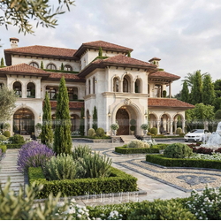 Mẫu thiết kế biệt thự Địa Trung Hải 2 tầng 1 trệt 20x18m BT2458